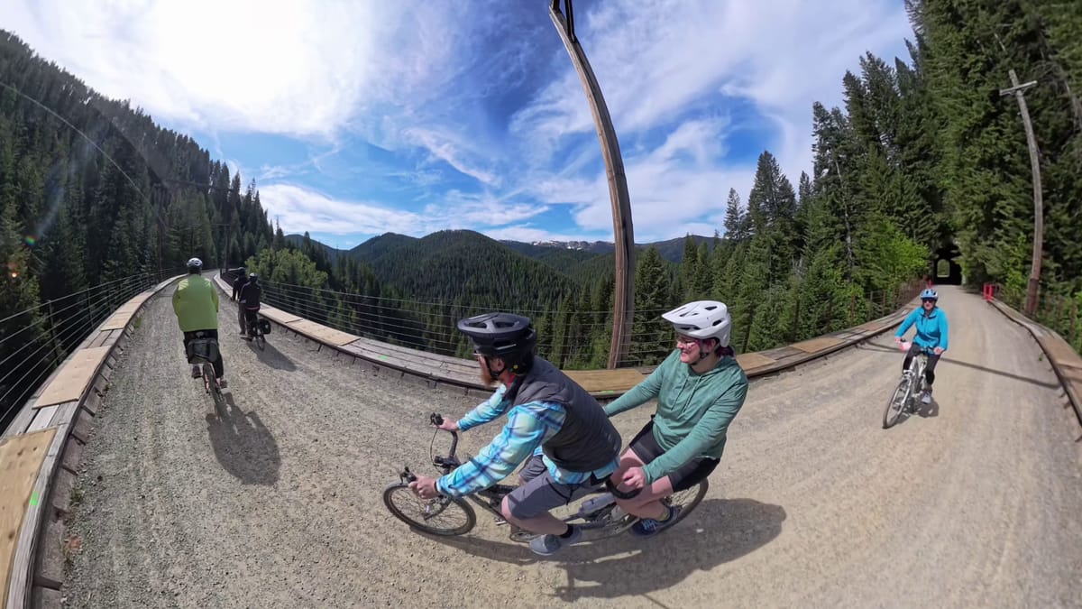 The Hiawatha Trail on Two Tandems — Will My 33-Year-Old Subaru Get Us There?