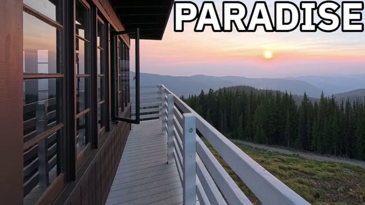 7 Days 7 Lookouts Ep. 3 — Private Paradise in a Fire Lookout Tower (with our cat)